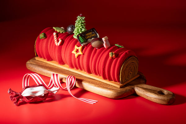 Mont-Blanc Christmas Chestnut Yule Log Cake