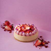Yuzu Strawberry Cheesecake
